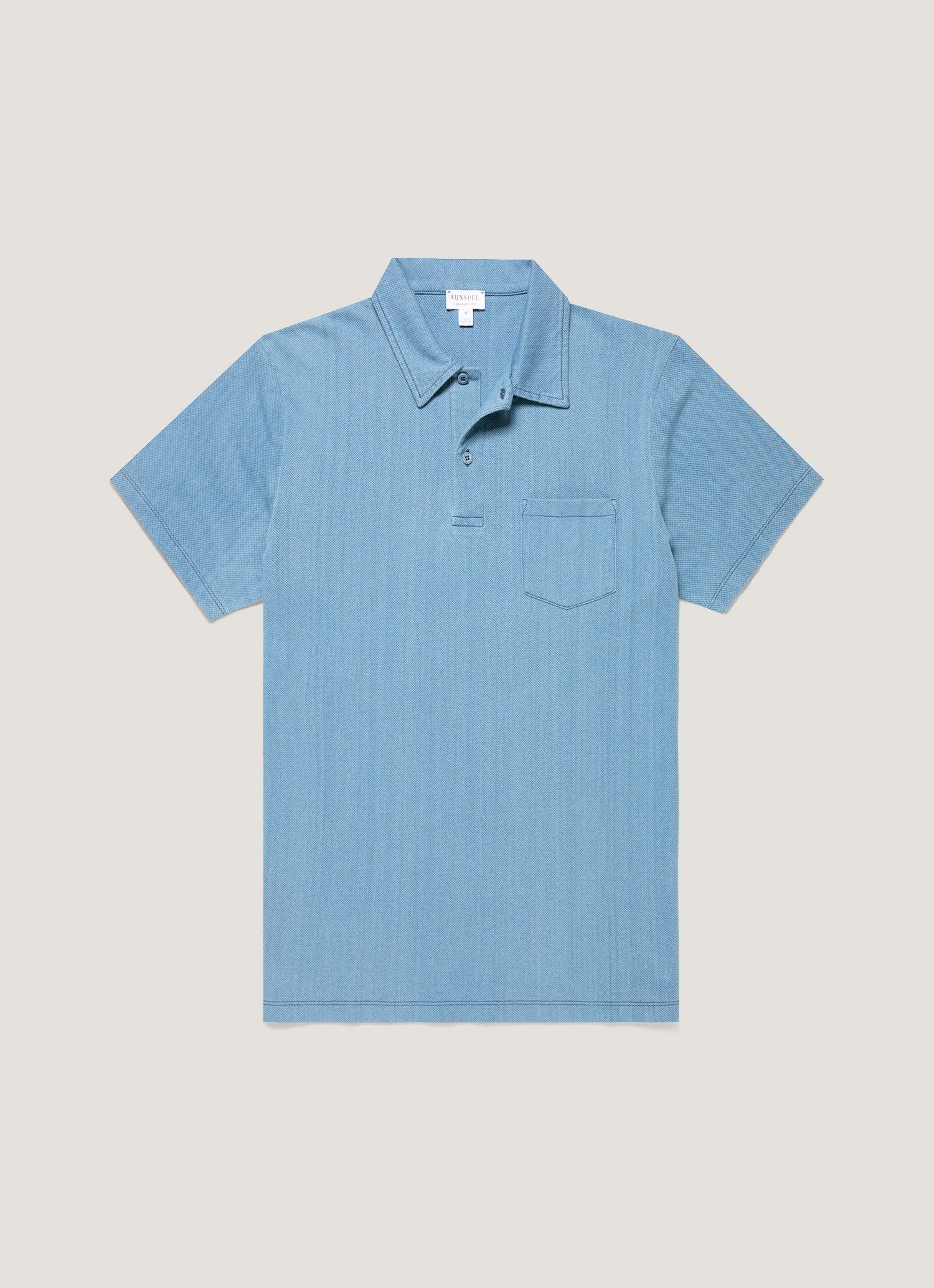 Men S Riviera Polo Shirt In Mid Wash