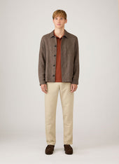 Men's Piqué Polo Shirt in Rust