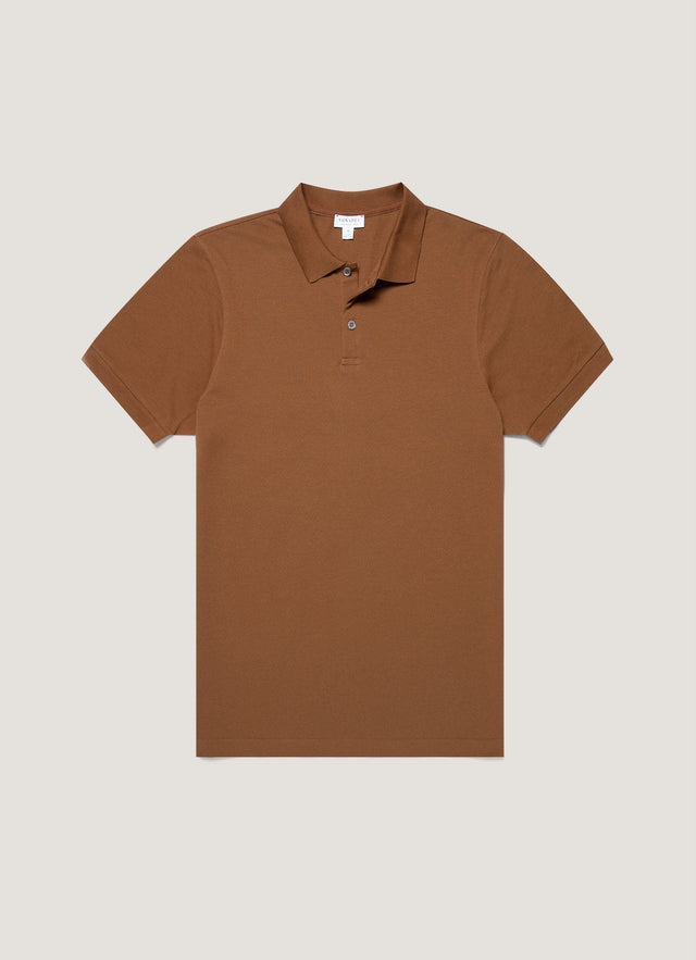 Men's Piqué Polo Shirt in Bronze