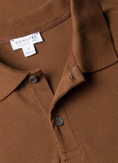 Men S Piqu Polo Shirt In Bronze