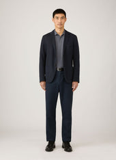 Men's Piqué Polo Shirt in Slate Blue