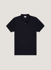 Men's Piqué Polo Shirt in Midnight Navy