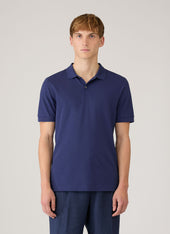Men S Piqu Polo Shirt In Ink Blue