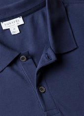 Men S Piqu Polo Shirt In Ink Blue