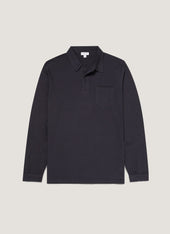 Men's Riviera Long Sleeve Polo Shirt in Navy