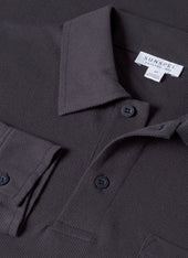Men's Riviera Long Sleeve Polo Shirt in Navy