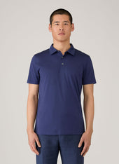 Men S Classic Jersey Polo Shirt In Ink Blue