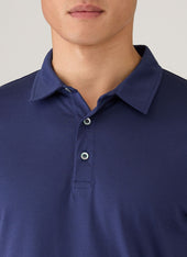 Men S Classic Jersey Polo Shirt In Ink Blue