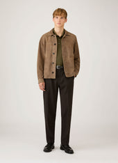 Men's Classic Jersey Polo Shirt in Deep Olive