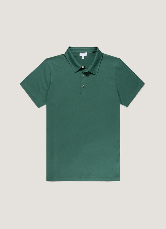 Men's Classic Jersey Polo Shirt in Forest