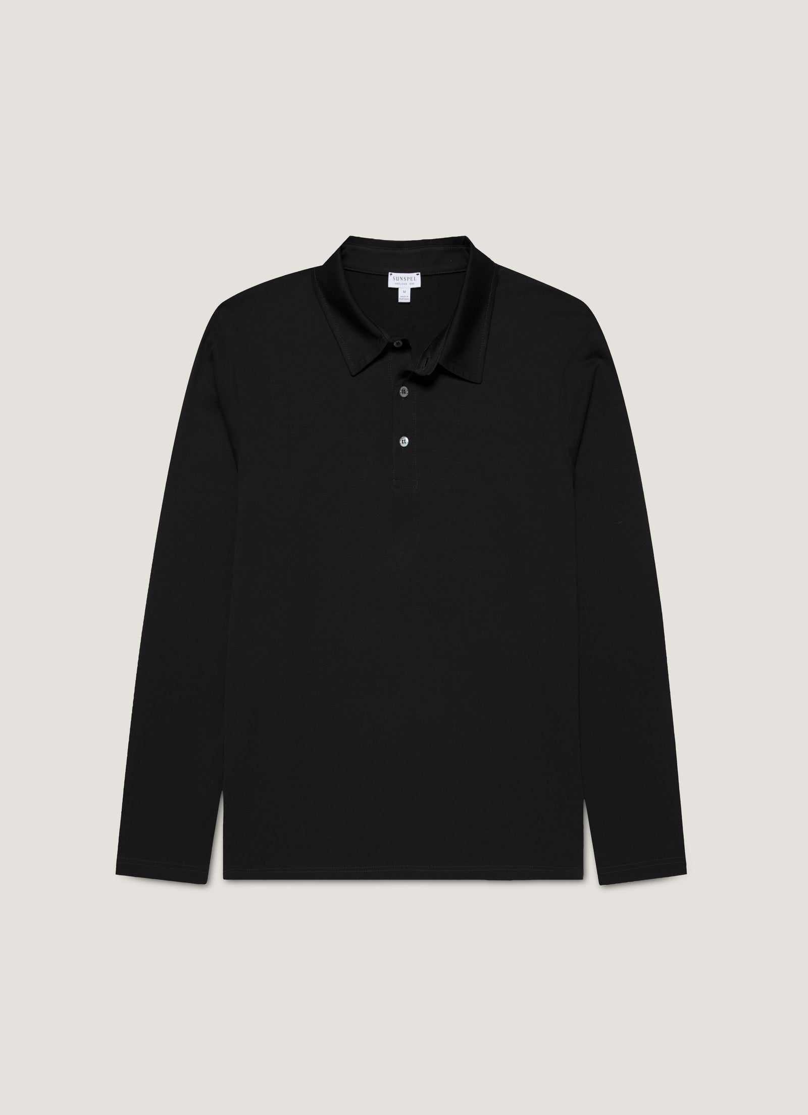 Men S Long Sleeve Classic Jersey Polo Shirt In