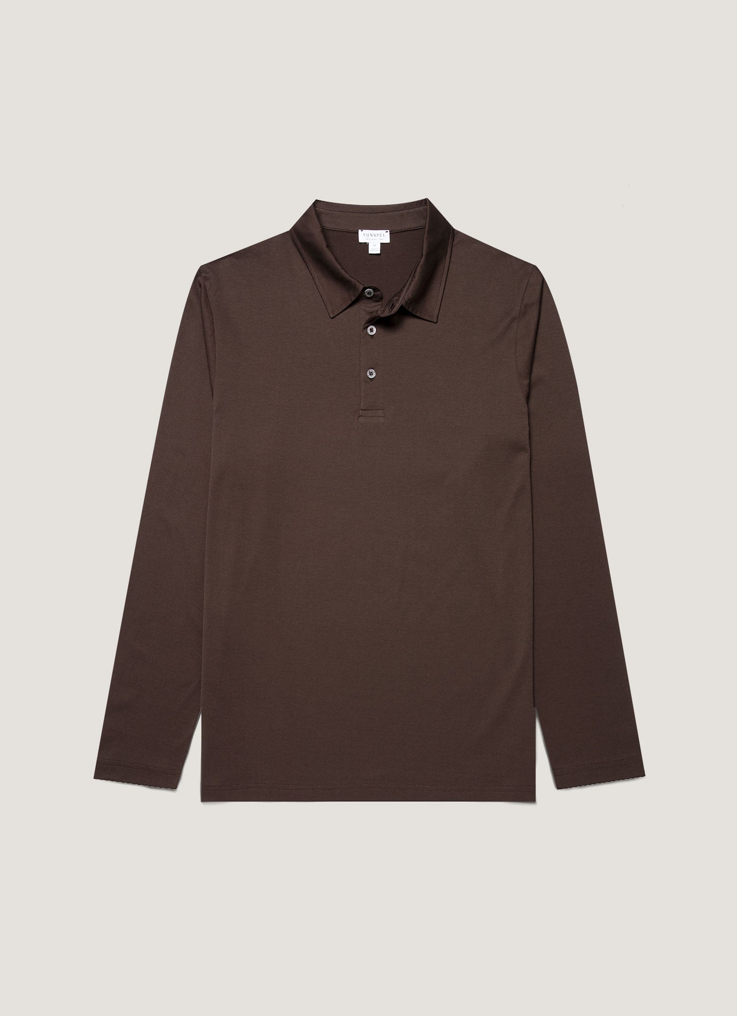 Men S Long Sleeve Classic Jersey Polo Shirt In Dark