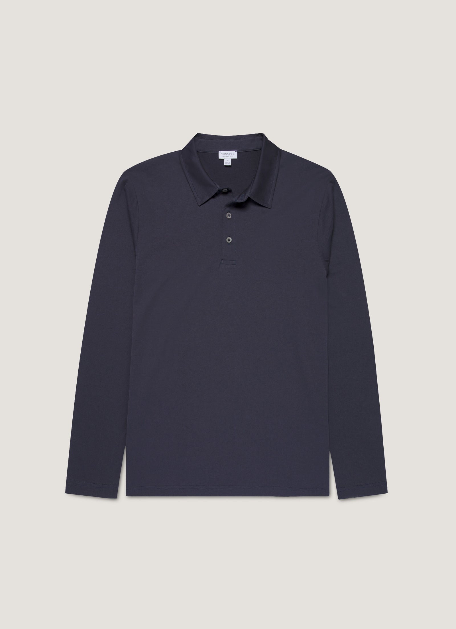 Men S Long Sleeve Classic Jersey Polo Shirt In