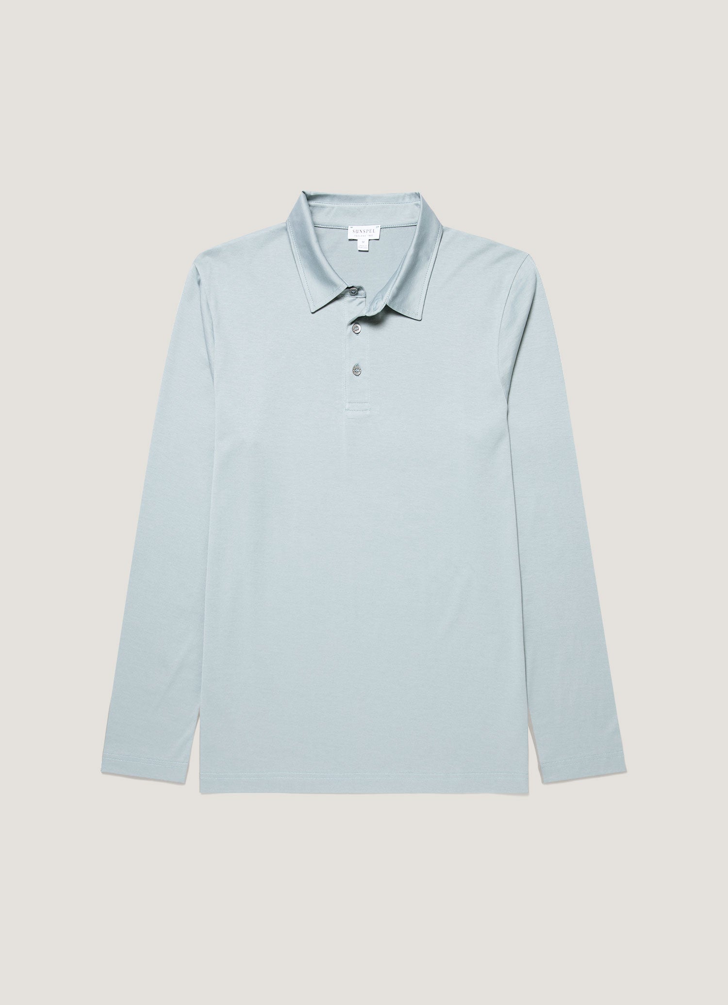 Men S Long Sleeve Classic Jersey Polo Shirt In Blue