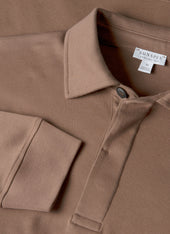 Men's Heavyweight Rugby Polo Shirt in Bark