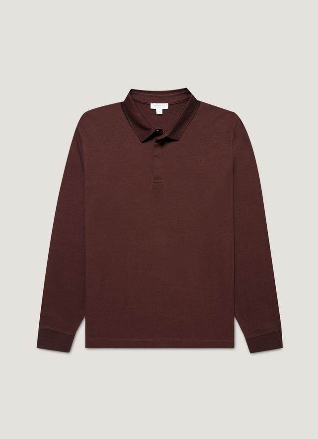Men's Heavyweight Rugby Polo Shirt in Bakelite