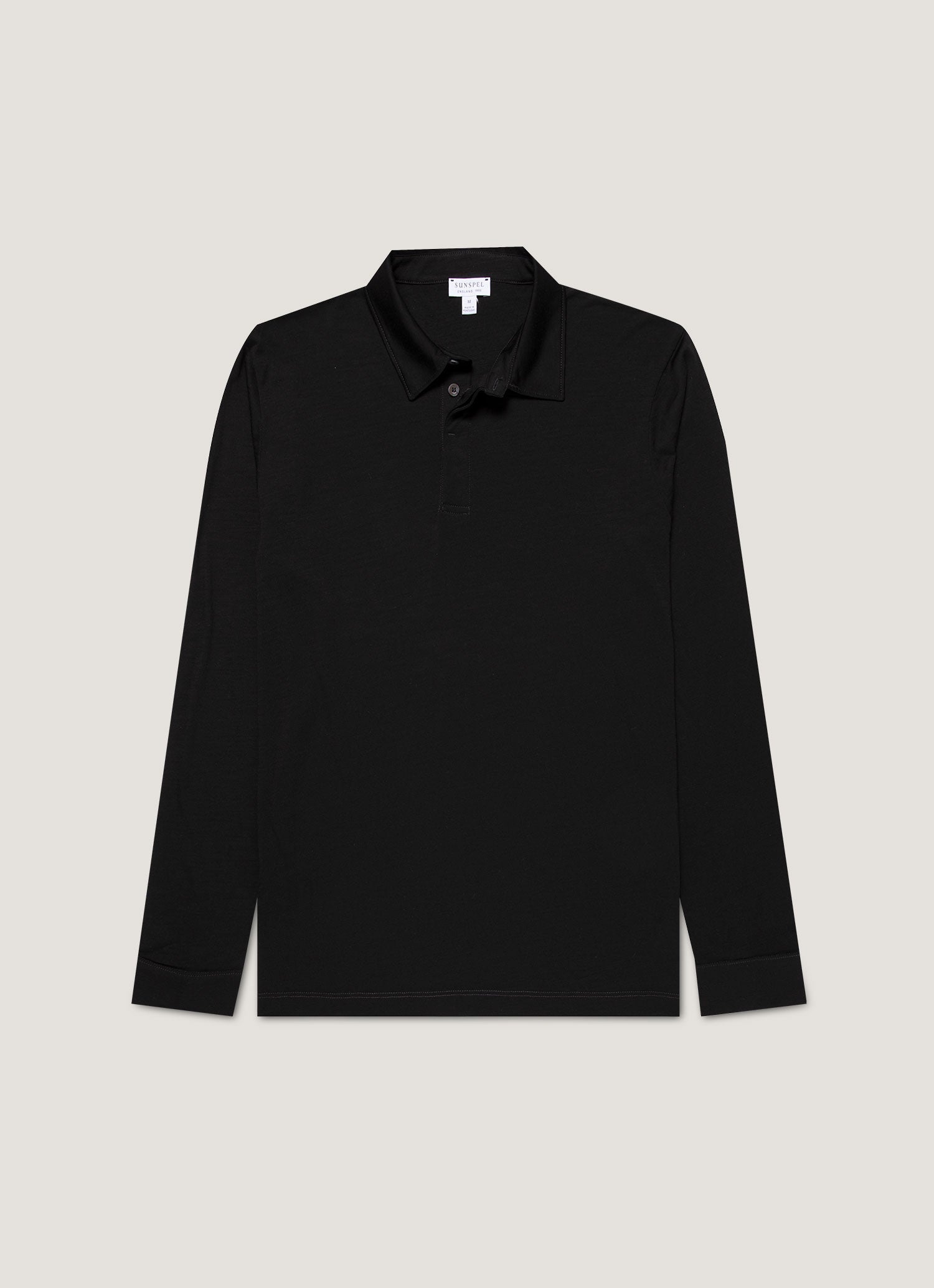 Men S Long Sleeve Ultra Fine Merino Polo Shirt In