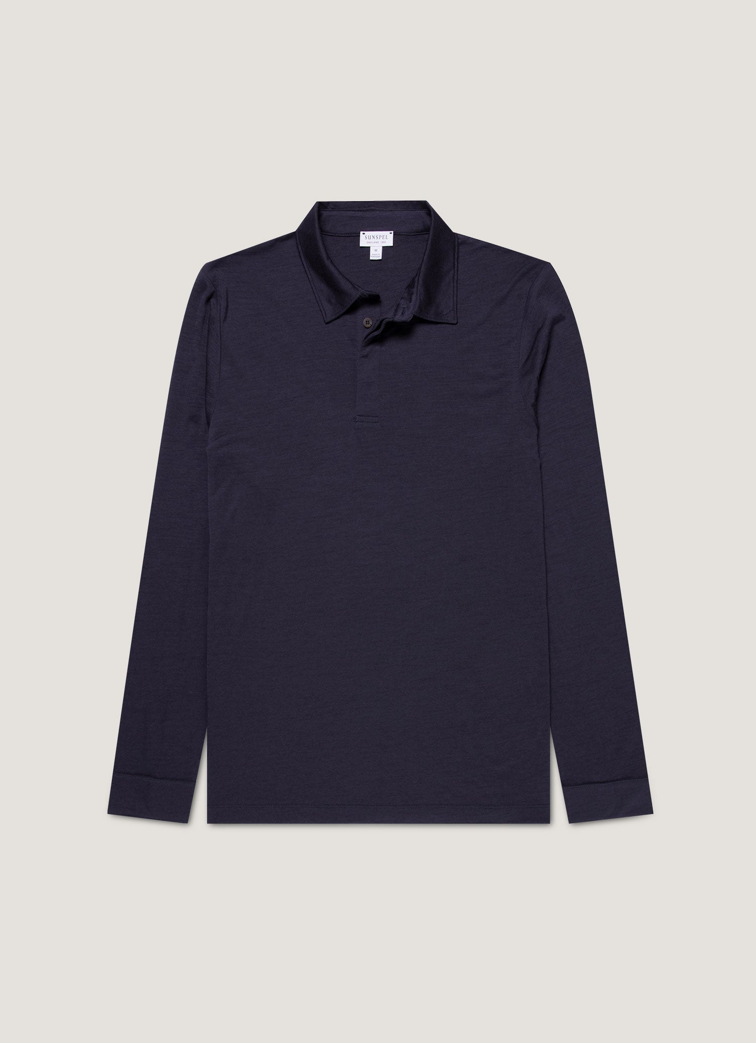 Men S Long Sleeve Ultra Fine Merino Polo Shirt In