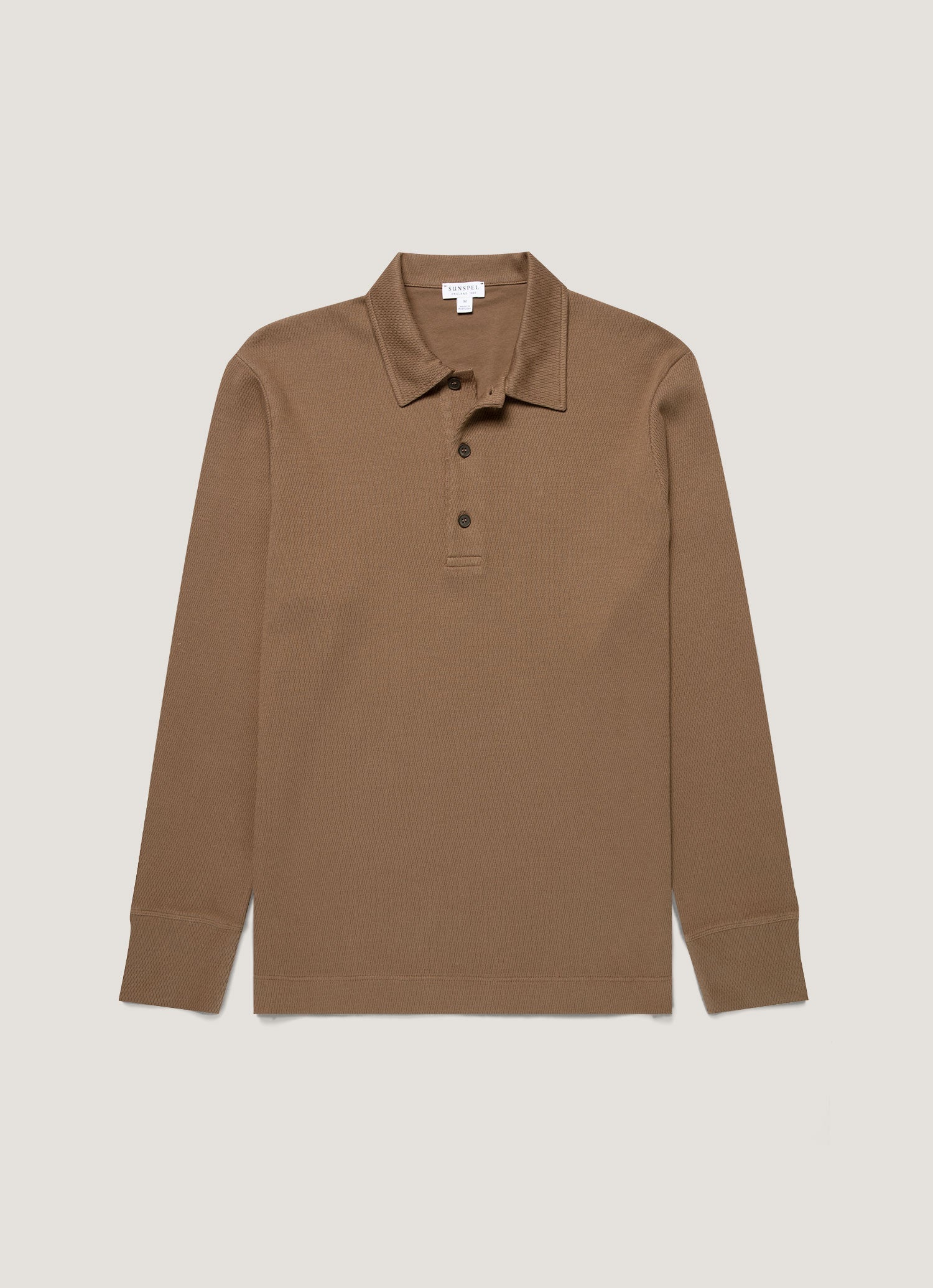 Men S Long Sleeve Cellulock Polo Shirt In Dark Cedar