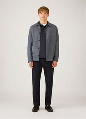 Men's Long Sleeve Cellulock Polo Shirt in Navy