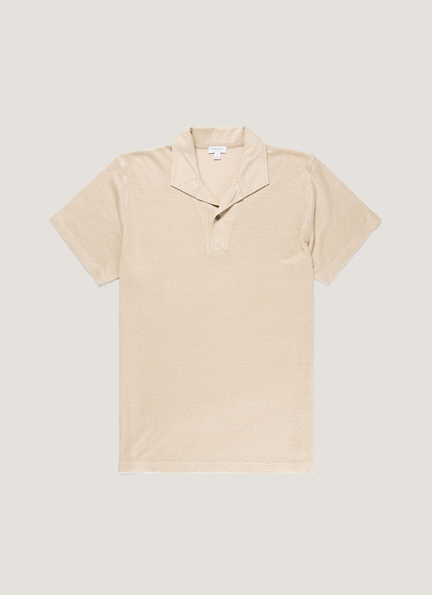 Men S Linen Piqu Polo Shirt In Hazelwood