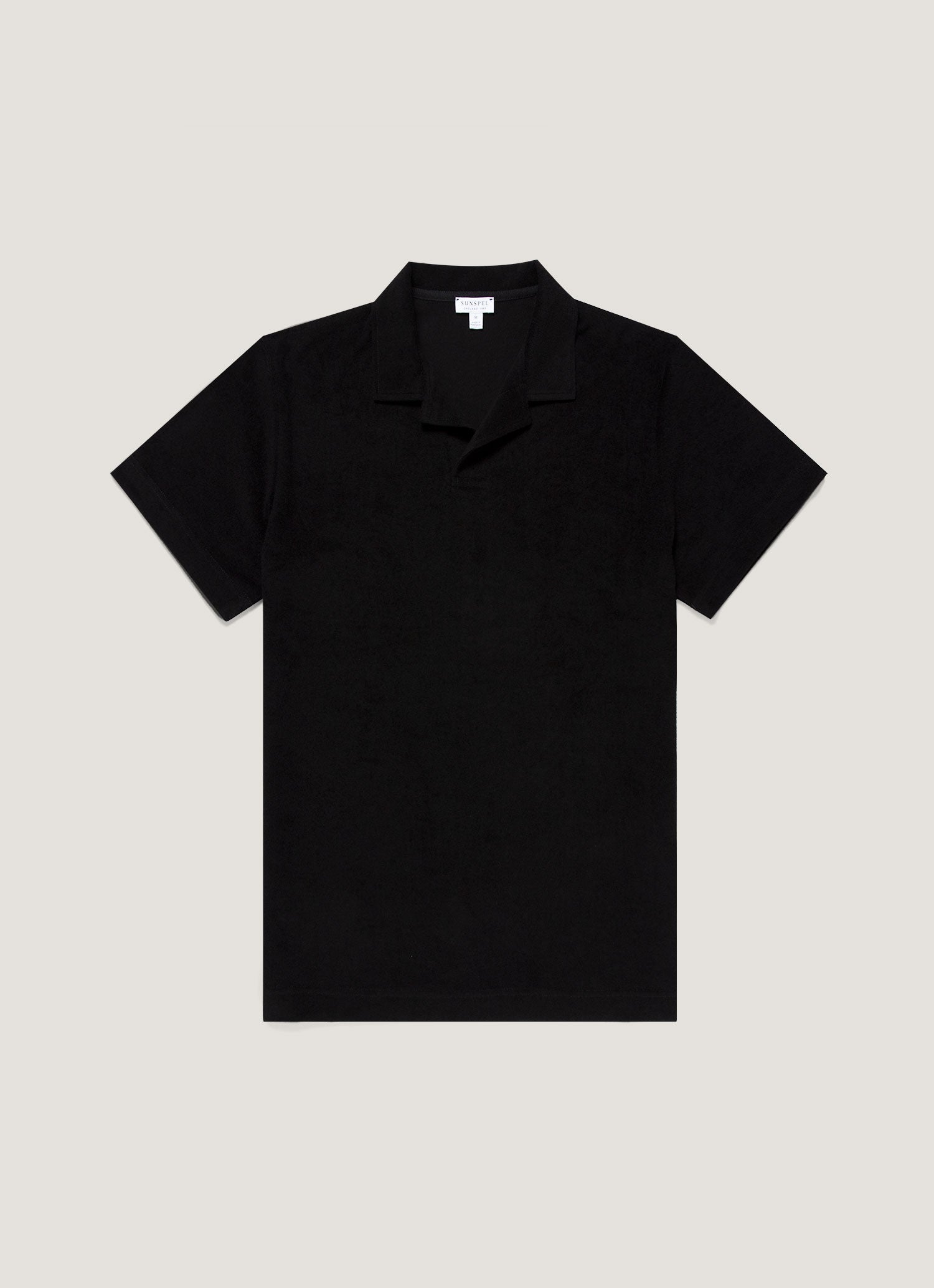 Men S Towelling Polo Shirt In
