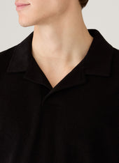 Men S Towelling Polo Shirt In