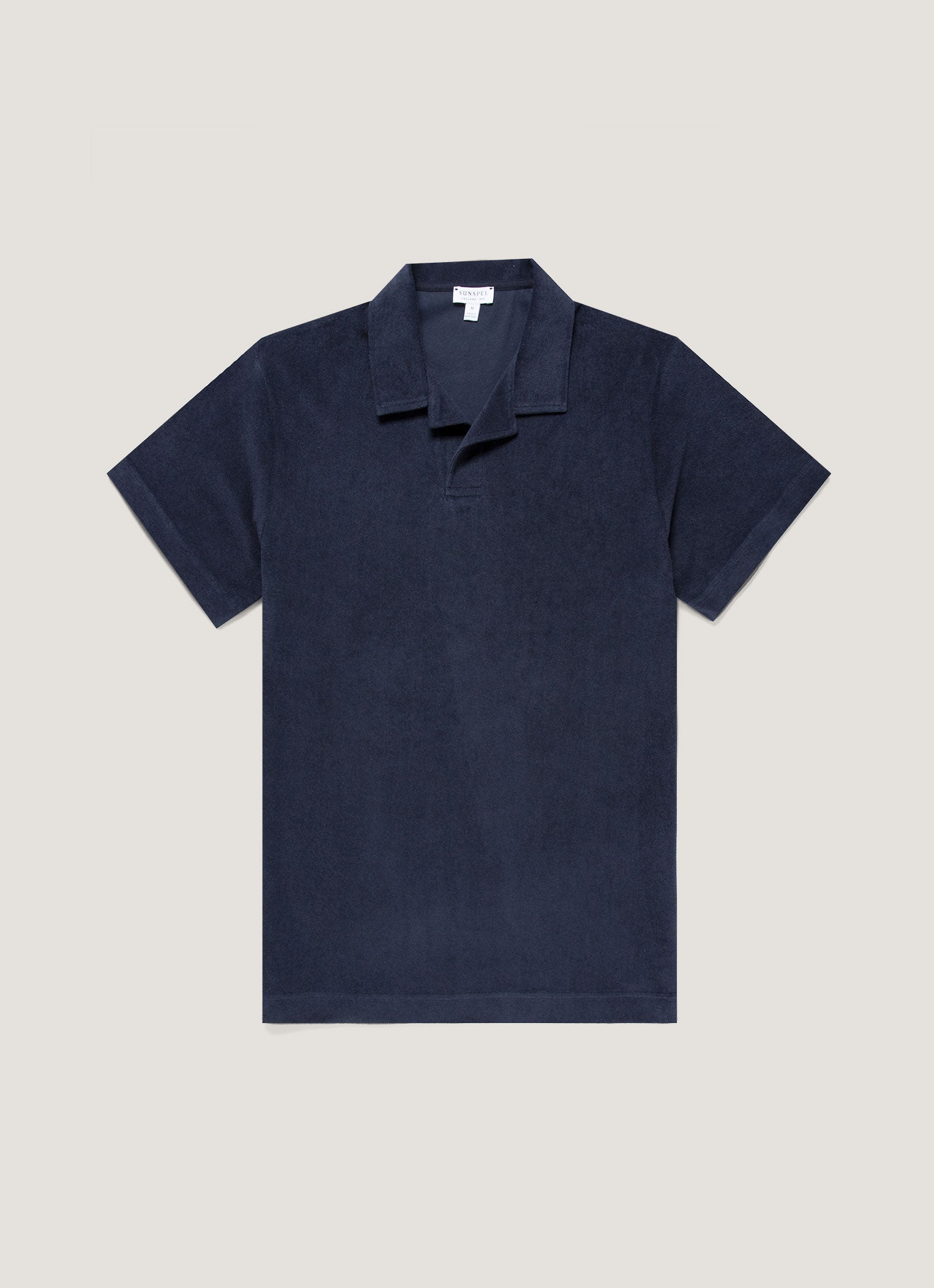 Men S Towelling Polo Shirt In