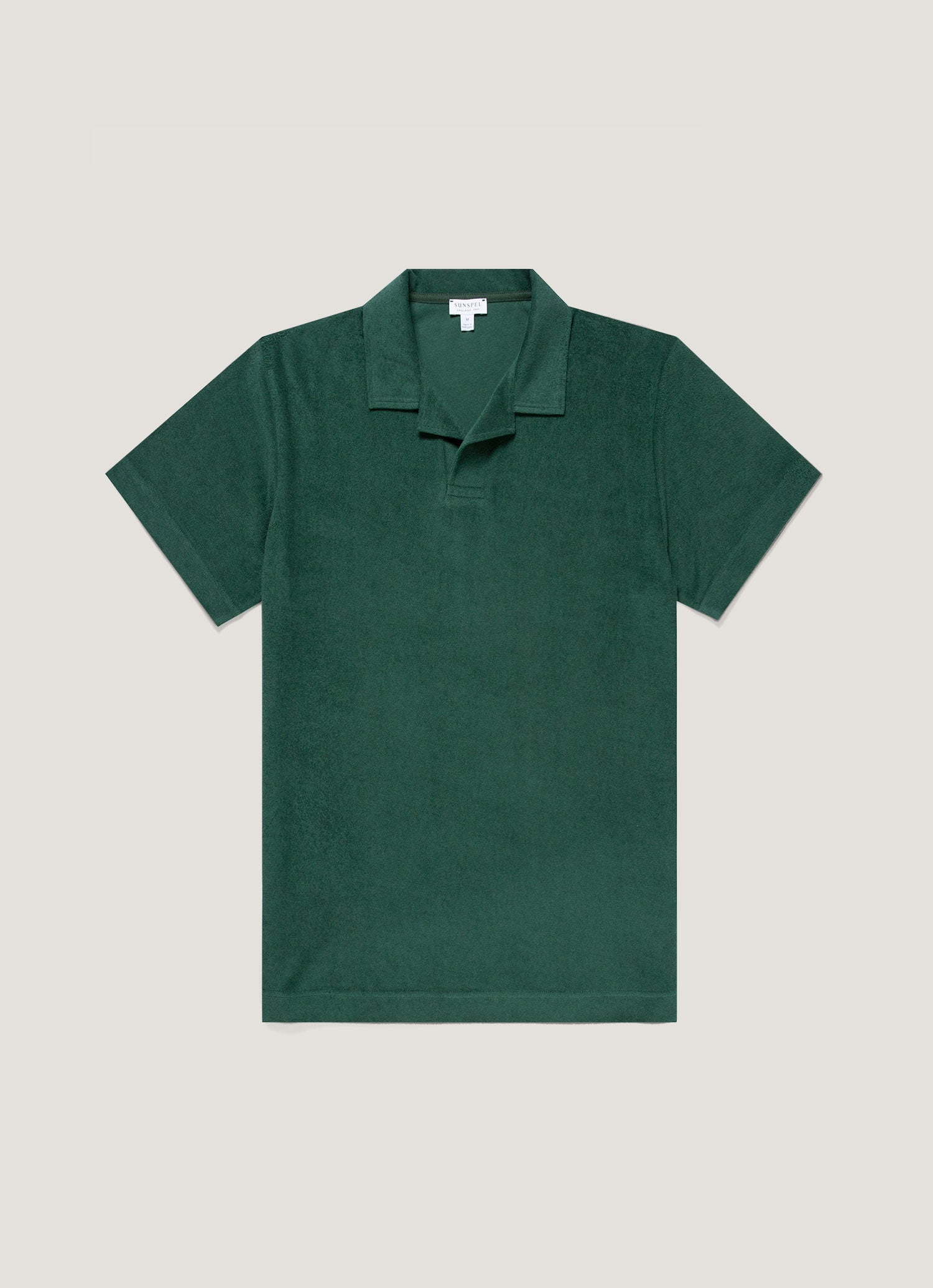 Men S Towelling Polo Shirt In