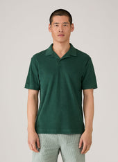 Men S Towelling Polo Shirt In