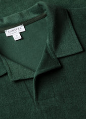Men S Towelling Polo Shirt In