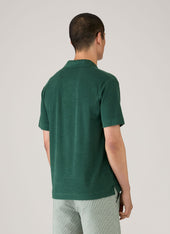 Men S Towelling Polo Shirt In