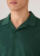 Men S Towelling Polo Shirt In