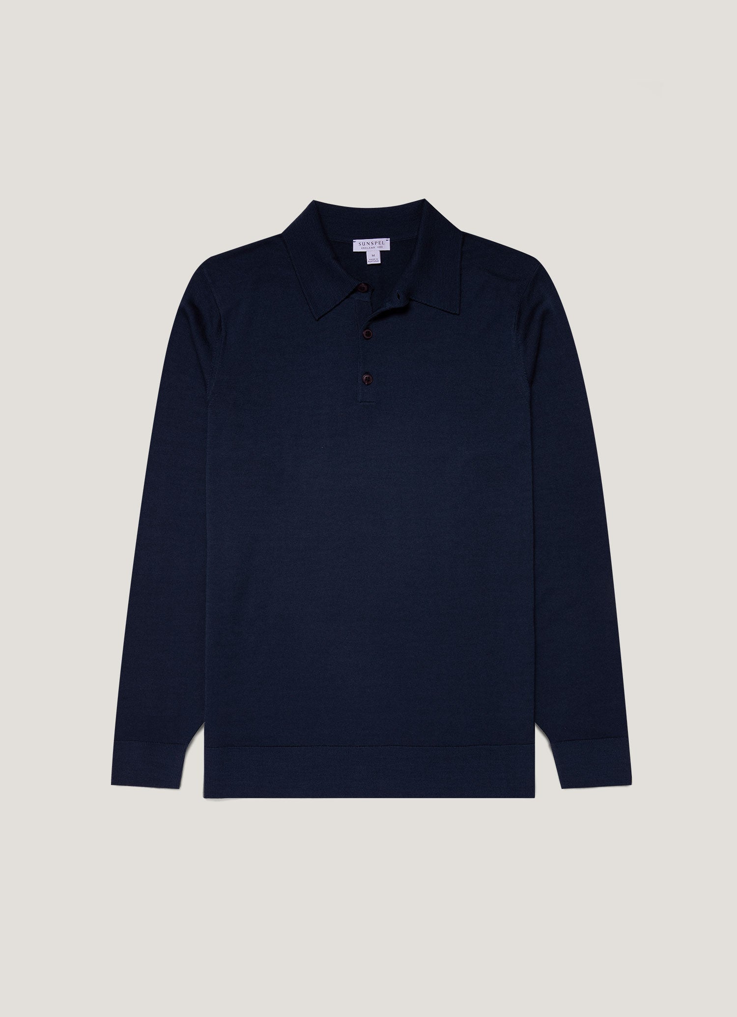Men S Extra Fine Merino Knitted Polo Shirt In Light