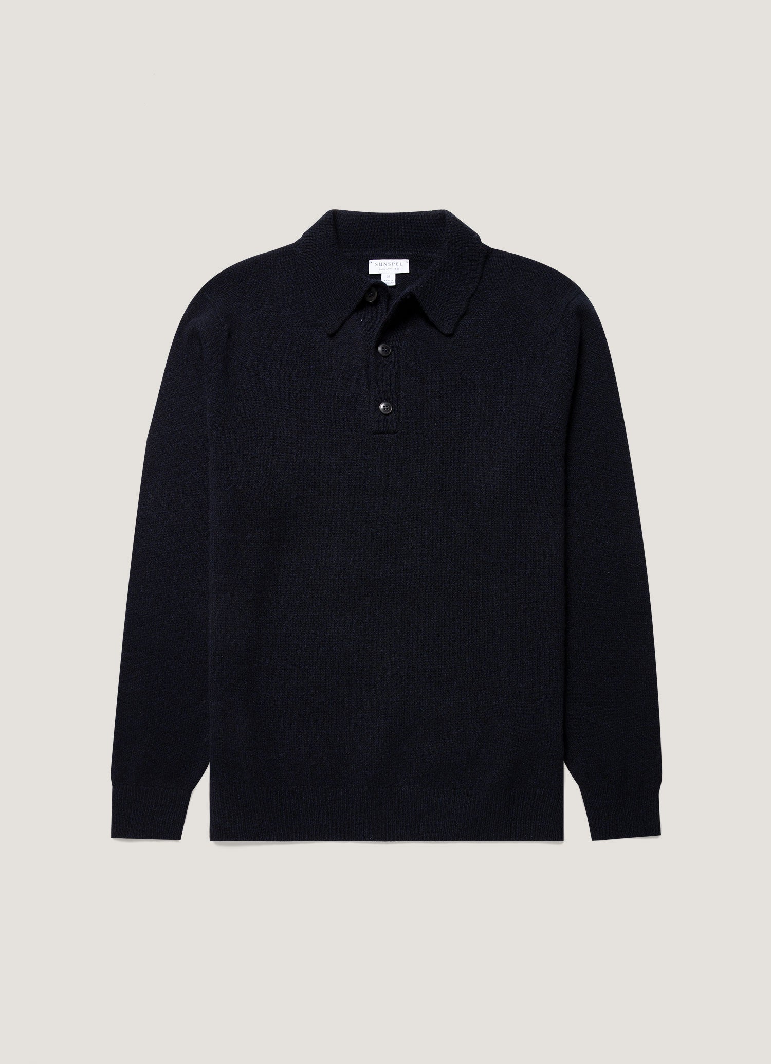 Men S Lambswool Knitted Polo Shirt In Mouline