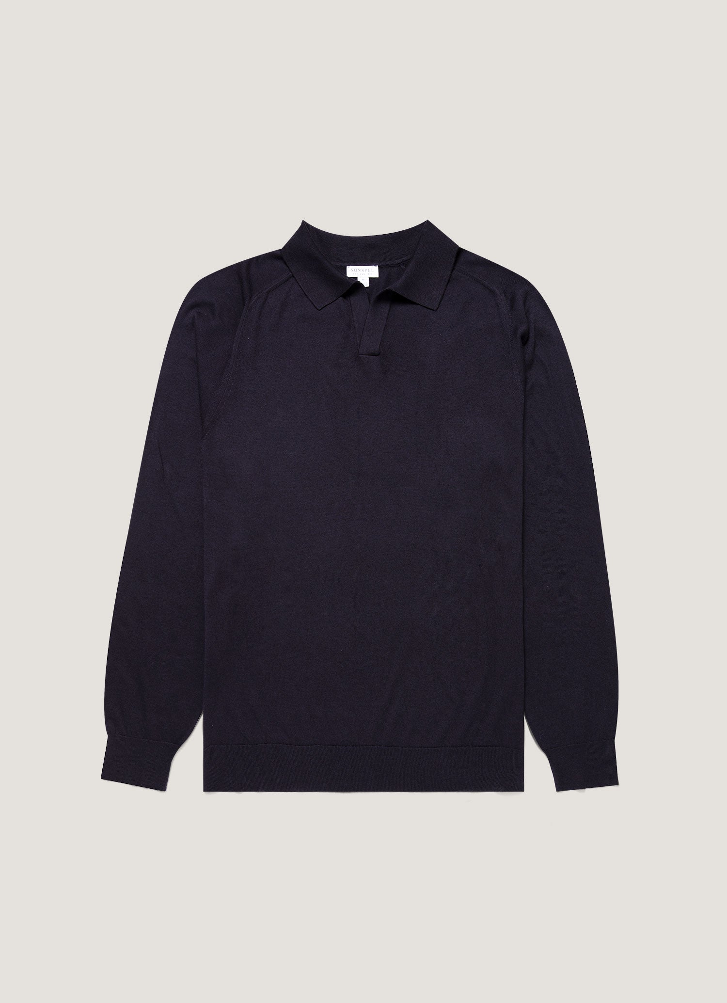 Men S Sea Island Cashmere Knitted Polo In Midnight
