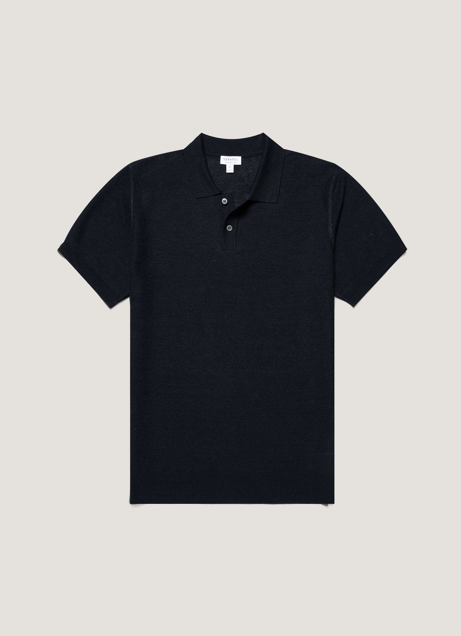 Men S Silk Linen Honeycomb Polo In Light
