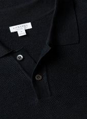 Men S Silk Linen Honeycomb Polo In Light