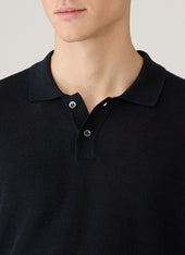 Men S Silk Linen Honeycomb Polo In Light