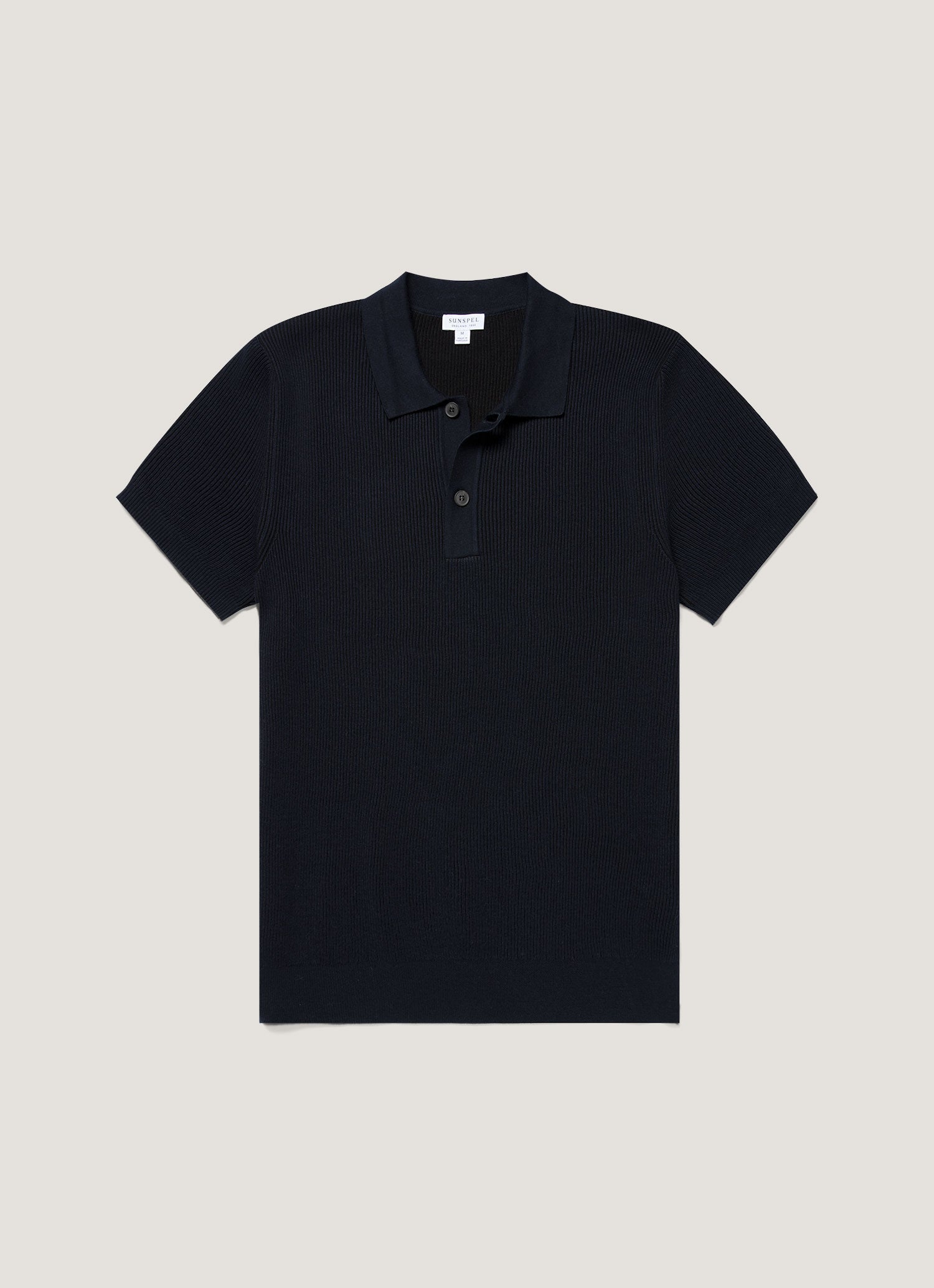 Men S Contrast Rib Polo Shirt In