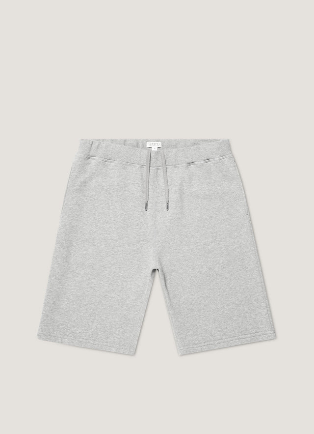 Men's Loopback Shorts in Grey Melange
