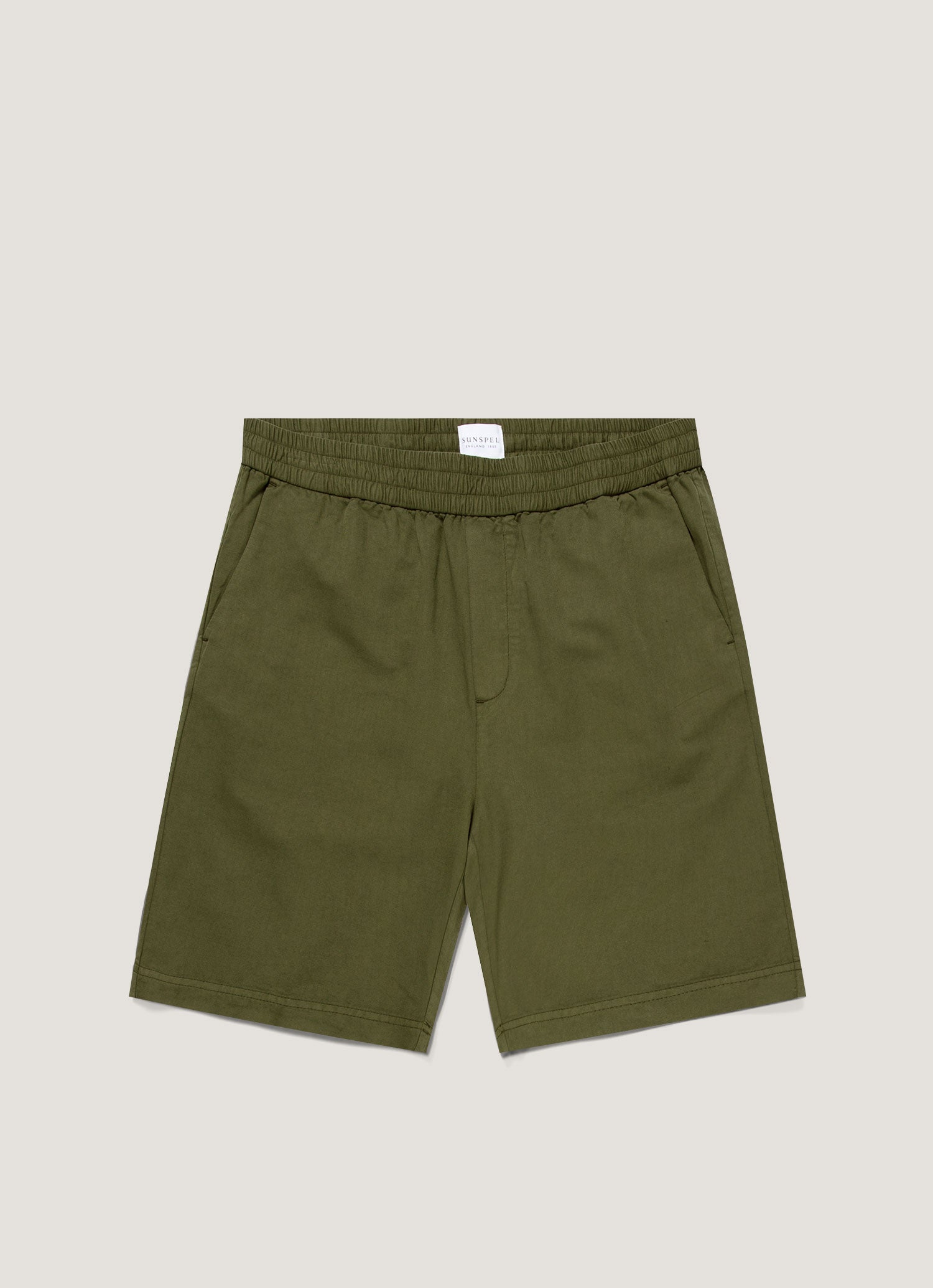 Men S Cotton Linen Drawstring Shorts In Deep