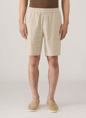 Men S Linen Drawstring Short In