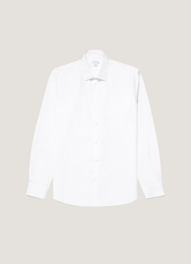Men's Sea Island Cotton Shirt in White