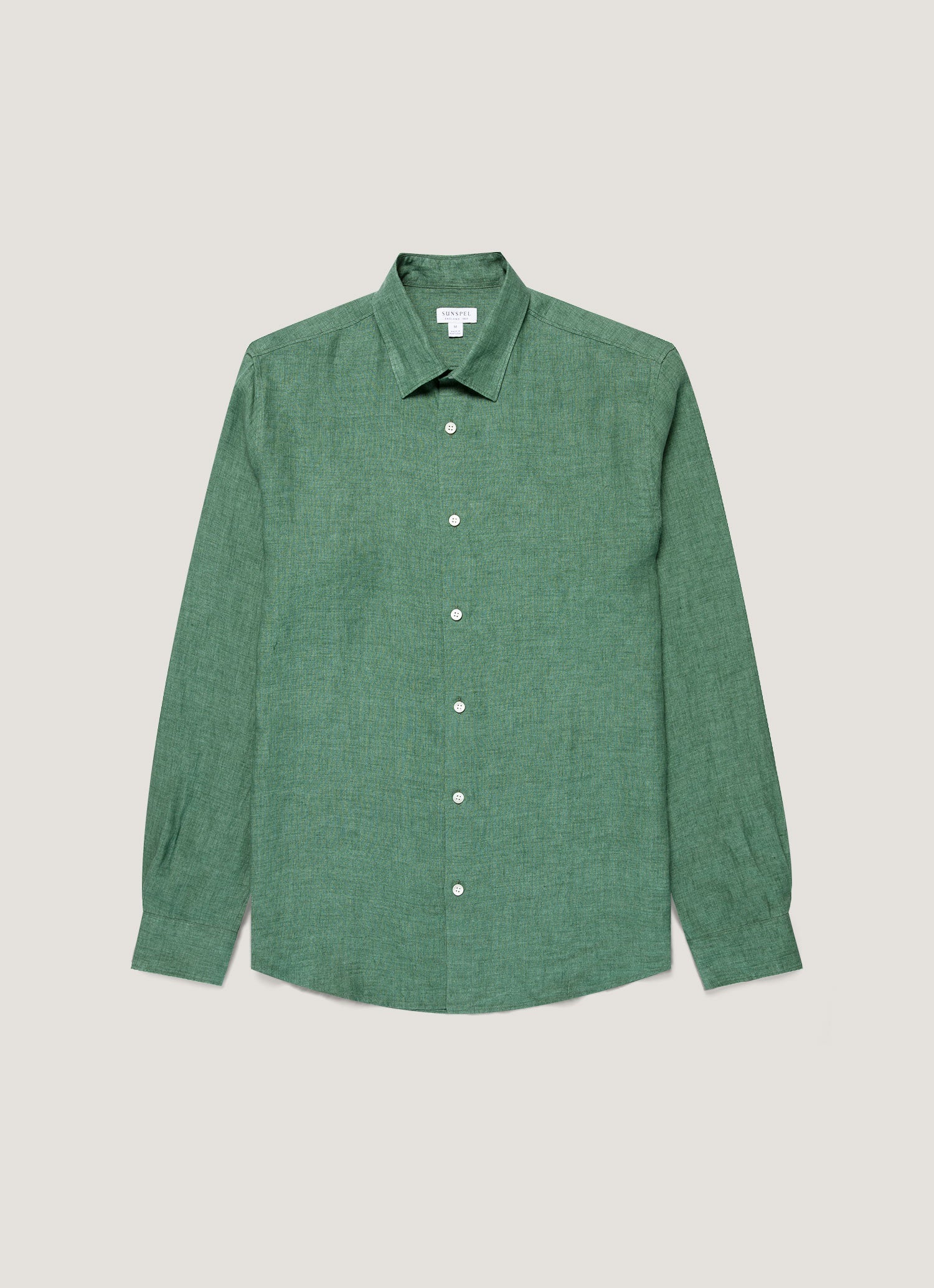 Men S Linen Shirt In Bright Green