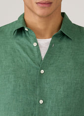 Men S Linen Shirt In Bright Green