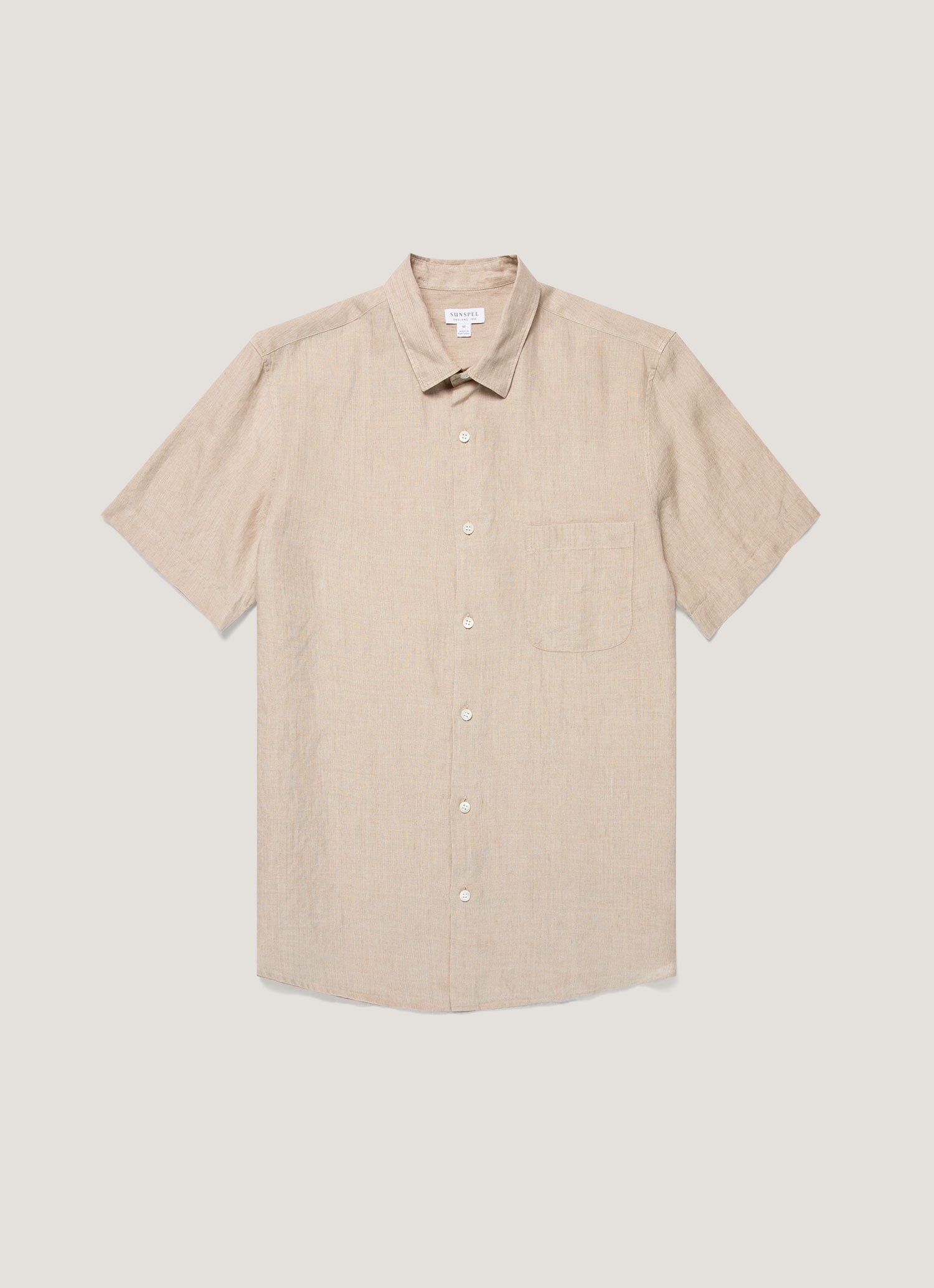 Men S Short Sleeve Linen Shirt In Hazelwood