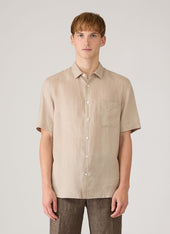 Men S Short Sleeve Linen Shirt In Hazelwood