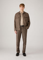 Men S Short Sleeve Linen Shirt In Hazelwood