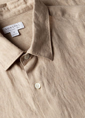 Men S Short Sleeve Linen Shirt In Hazelwood